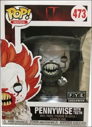 POP! Movies figure 473-C Pennywise with Teeth (Black & White) FYE Exclusive
