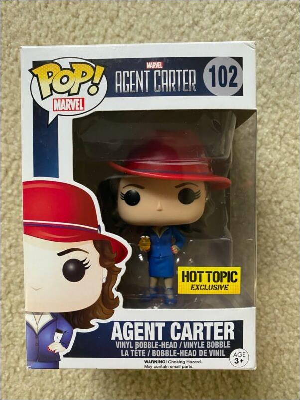 POP! Marvel figure 102 Agent Carter (Hot Topic Exclusive)