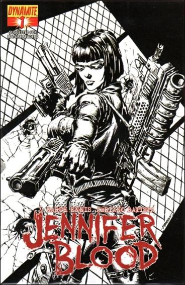 Jennifer Blood (2011) issue 1-H Johnny Desjardins 1:50 Black and White Cover