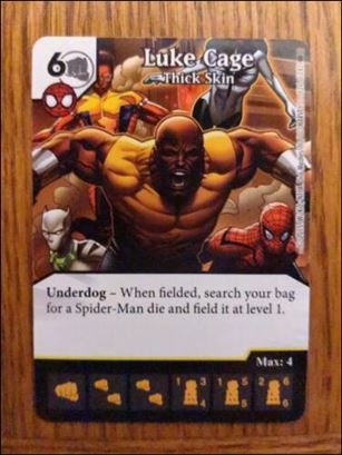Marvel Dice Masters Amazing Spider-Man card 126 Luke Cage: Thick Skin