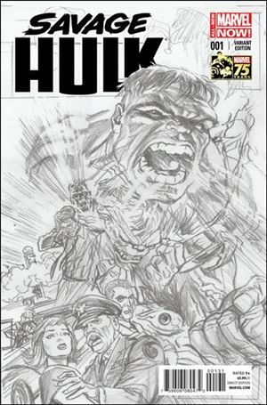 Savage Hulk (2014) issue 1-D Alex Ross 1:300 75th Anniversary Sketch Cover