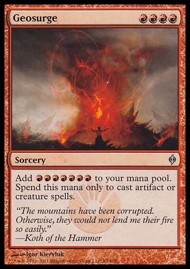 Magic the Gathering: New Phyrexia card 85 Geosurge