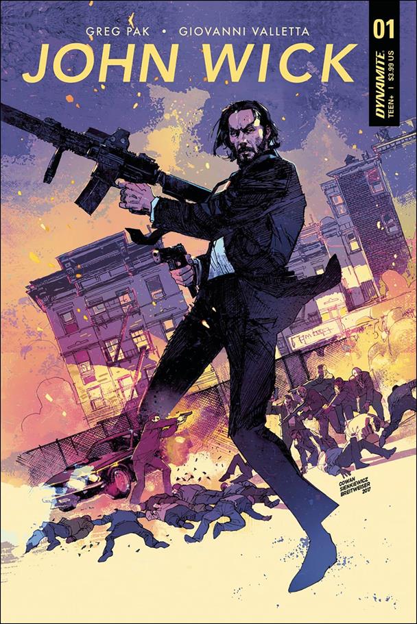 John Wick issue 1-B Denys Cowan Cover