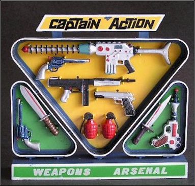 Captain Action (Accessory Packs) figure 4 10 Piece Weapons Arsenal