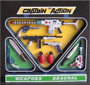 Captain Action (Accessory Packs) figure 4 10 Piece Weapons Arsenal
