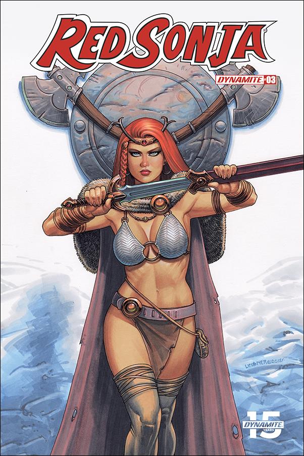 Red Sonja (2019) issue 3-B Joseph Michael Linsner Cover