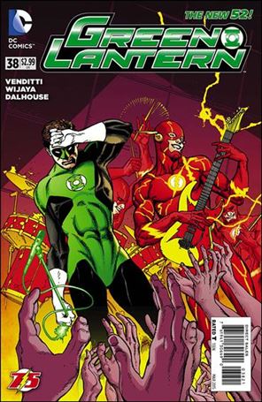 Green Lantern (2011) issue 38-D Doug Mahnke Flash 75th Anniversary Cover