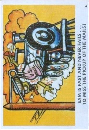 Weird-Ohs (Base Set) card 43 Sam is so Fast and Never Fails...