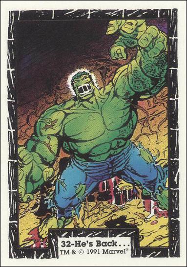Incredible Hulk (Base Set) card 32 He's Back ...