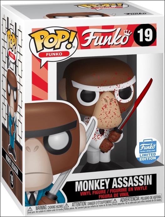 POP! Funko - Fantastik Plastik figure 19-B Monkey Assassin (Bloody) Funko Shop Exclusive