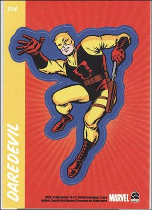 70 Years of Marvel Comics (Retro Sticker Subset) card S14 Daredevil