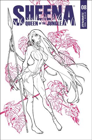 Sheena: Queen of the Jungle (2021) issue 8-K Rose Besch 1:20 Line Art Cover