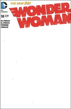 Wonder Woman (2011) issue 36-E Blank/Sketch Cover