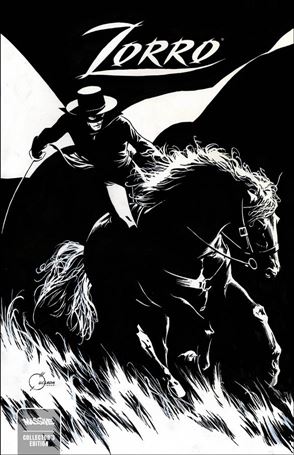 Zorro: Man of the Dead issue 1-E Joe Quesada B/W Cover