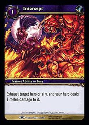 World of Warcraft: Through the Dark Portal (Base Set) card 121 Intercept