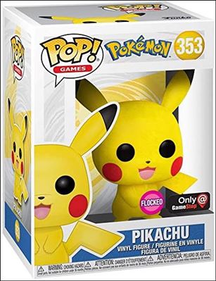 POP! Games figure 353 Pikachu (Flocked Gamestop Exclusive)