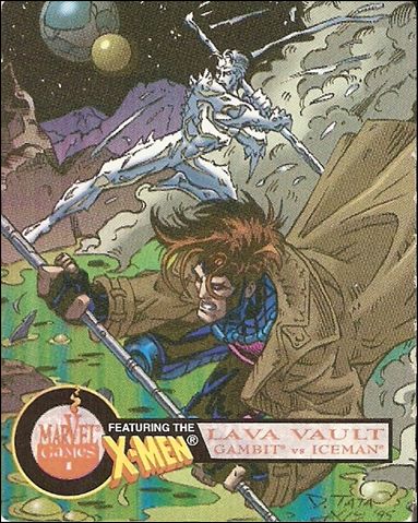 X-Men Nerds: Series 2 (Base Set) card 3 Lava Vault: Gambit vs Iceman