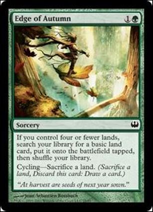 Magic the Gathering: Duel Decks: Knights vs. Dragons (Base Set) card 25 Edge of Autumn