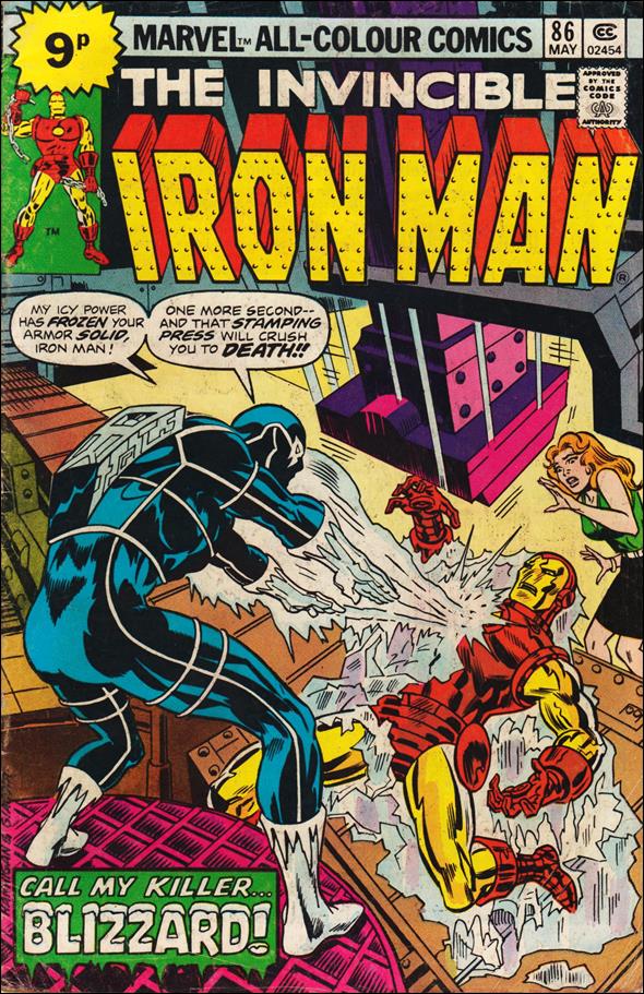 Iron Man (1968) issue 86-C UK Price Cover