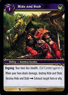 World of Warcraft: March of the Legion (Base Set) card 83 Hide and Stab