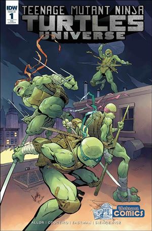 Teenage Mutant Ninja Turtles Universe issue 1-M Johnnie Christmas Yesteryear Comics Cover