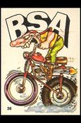Silly Cycles (Base Set) card 38-B BSA  (Fan Art on Back)