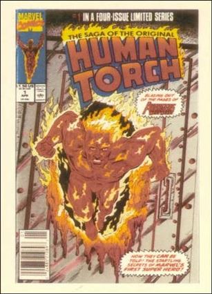Marvel 1st Covers Series II (Base Set) card 79 The Saga of the Original Human Torch