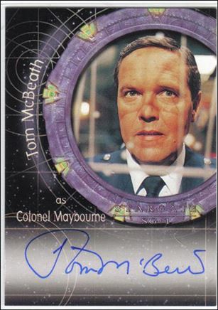 Stargate SG-1: Season 4 (Autograph Subset) card A15 Tom McBeath as Colonel Maybourne
