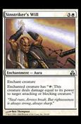 Magic the Gathering: Guildpact (Base Set) card 16 Sinstriker's Will