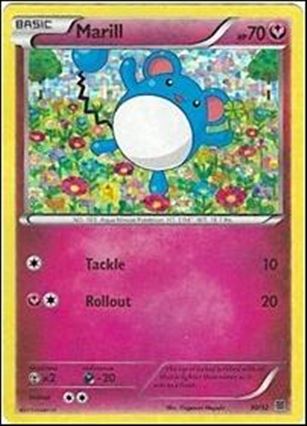 Pokemon XY: McDonald's (Promo) card 10 Marill