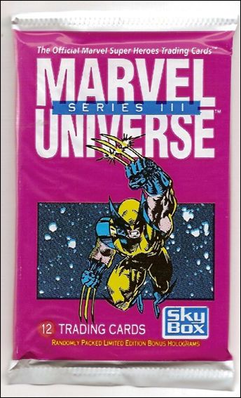 Marvel Universe: Series 3 card 2-D Sealed Pack (Wolverine Wrapper)