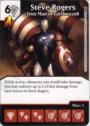 Marvel Dice Masters Civil War card 141 Steve Rogers: Iron Man of Earth 10208