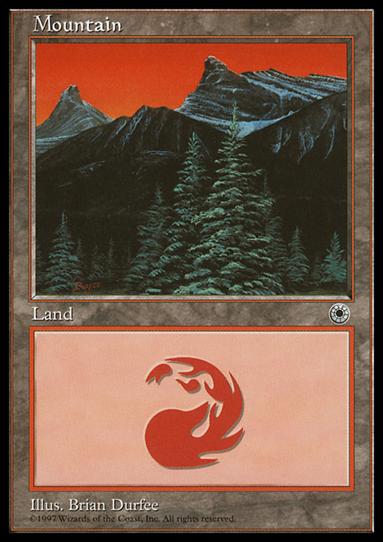 Magic the Gathering: Portal (Base Set) card 199-C Mountain