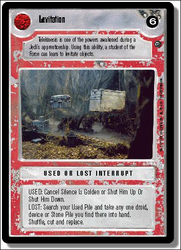Star Wars: Dagobah Limited (Base Set) card 160 Levitation
