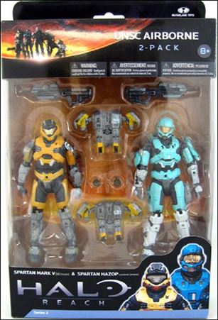 Halo Reach 2-Packs (Series 2)  figure 2 UNSC Airborne (Spartan Mark V and Spartan Hazop)