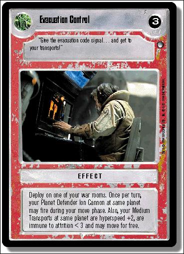 Star Wars: Hoth Limited (Base Set) card 115 Evacuation Control