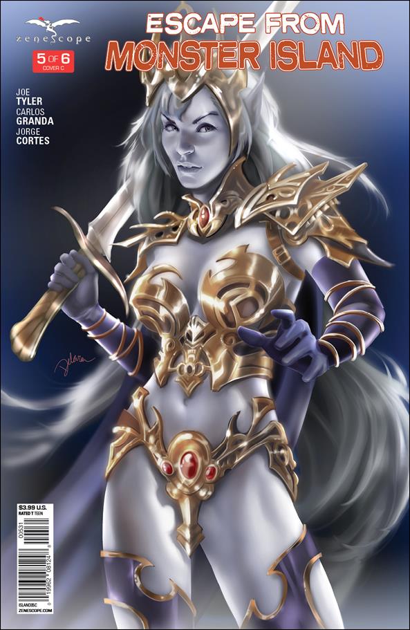 Escape from Monster Island issue 5-C Cris Delara Cover