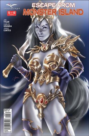 Escape from Monster Island issue 5-C Cris Delara Cover