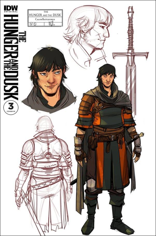 Hunger and the Dusk issue 3-D Christian Wildgoose 1:10 Character Sketch Cover