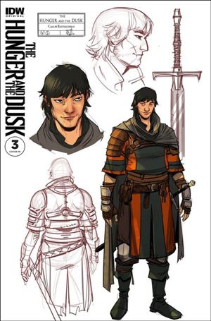 Hunger and the Dusk issue 3-D Christian Wildgoose 1:10 Character Sketch Cover