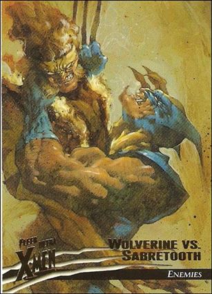 1996 Fleer Ultra X-Men: Wolverine (Base Set) card 68 Wolverine vs Sabretooth