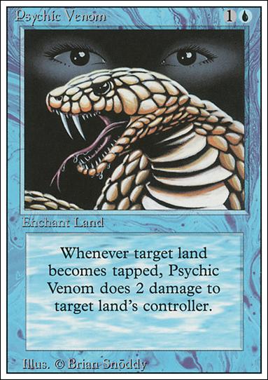 Magic the Gathering: Revised (Base Set) card 76 Psychic Venom