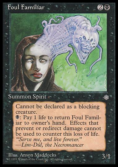 Magic the Gathering: Ice Age (Base Set) card 126 Foul Familiar