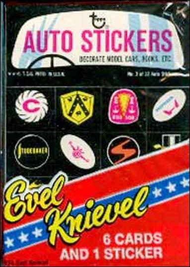 Evel Knievel card 2-F Sealed Pack