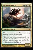 Magic the Gathering: Worldwake (Base Set) card 119 Novablast Wurm