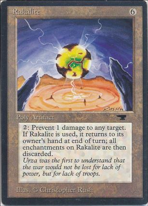 Magic the Gathering: Antiquities (Base Set) card 62 Rakalite