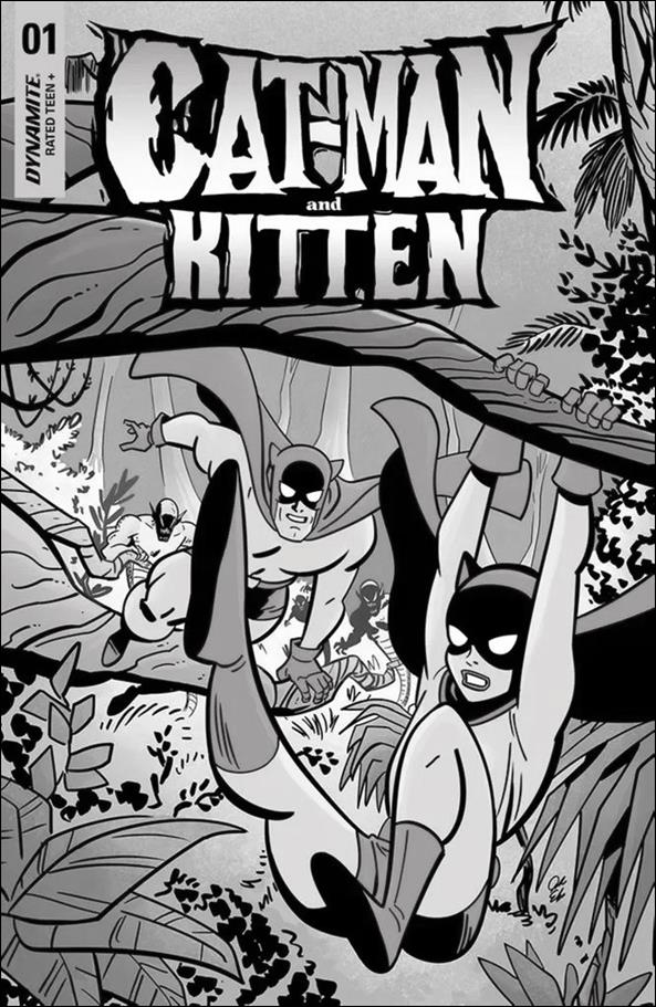 Cat-Man and Kitten issue 1-I Jacob Edgar B&W Cover