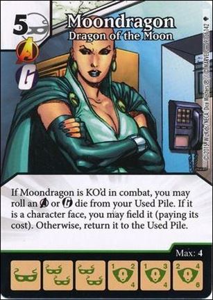 Marvel Dice Masters Age of Ultron  card 91 Moondragon: Dragon of the Moon