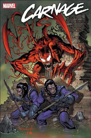 Carnage (2022) issue 11-B Sergio Dávila Planet of the Apes Cover