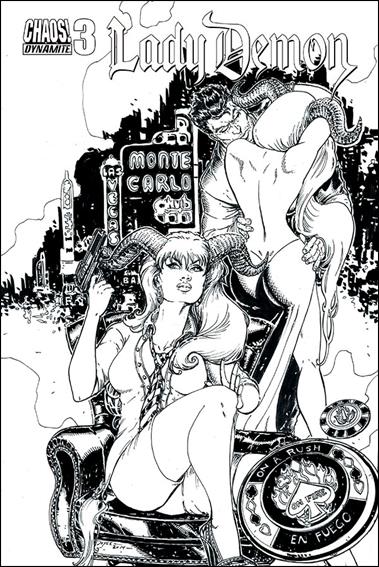 Lady Demon (2014) issue 3-D Joyce Chin 1:10 Black & White Cover